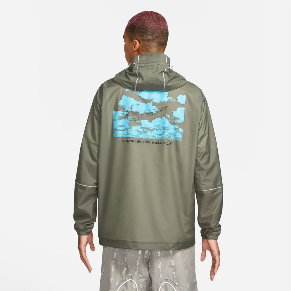 Nike L NRG iSPA Packable Jacket Light Army & Black